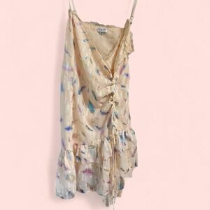 Fairy princess birthday star feathers  dress size Large runs small, new